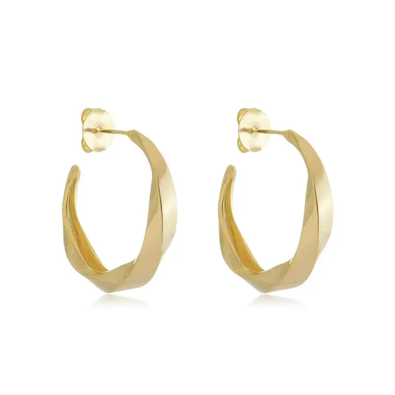 EARRING HOOPS MEDIUM TWIST