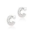 EARRING HOOPS BULKY WITH SPHERE