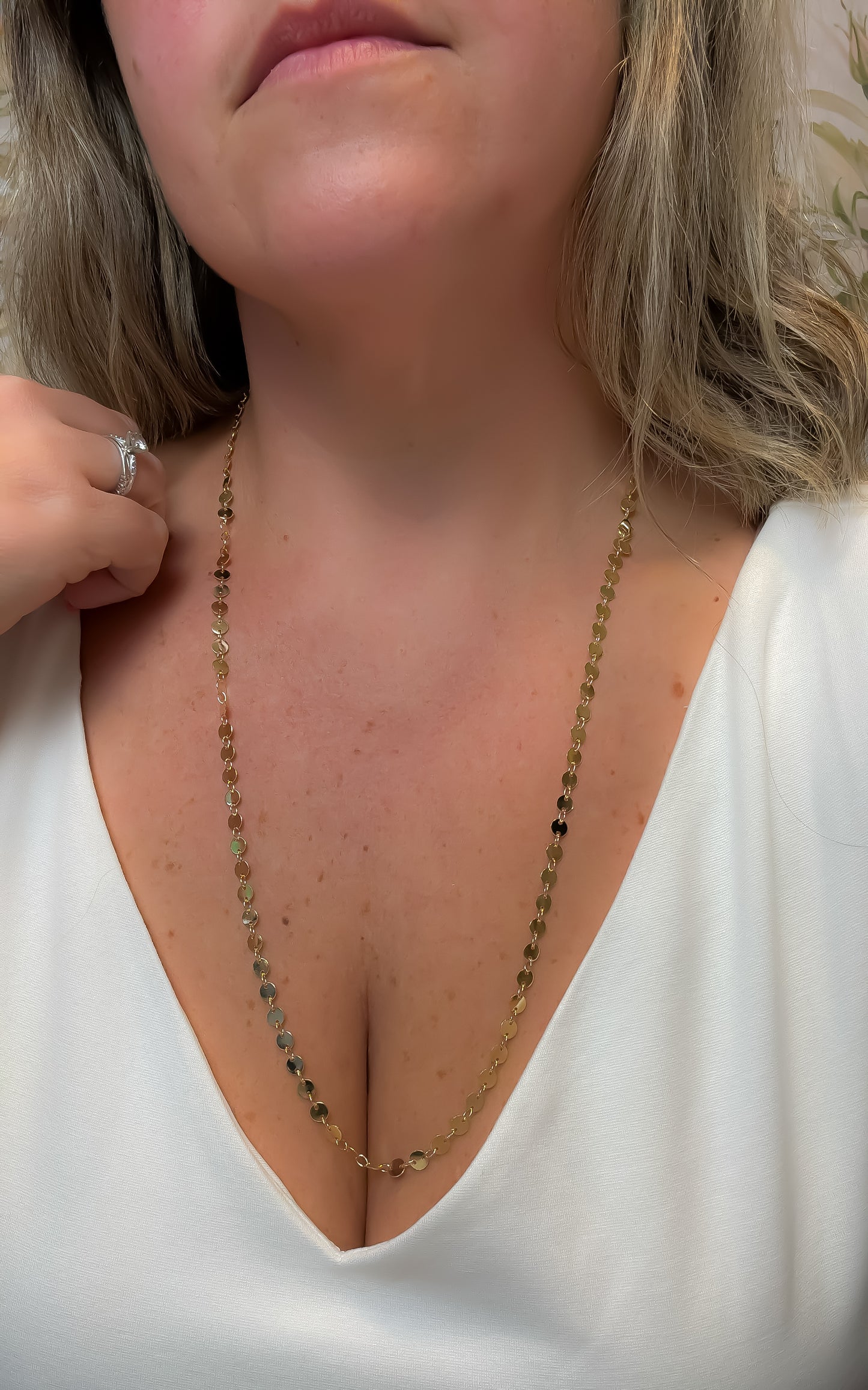 NECKLACE FLAT CIRCLES (70cm)
