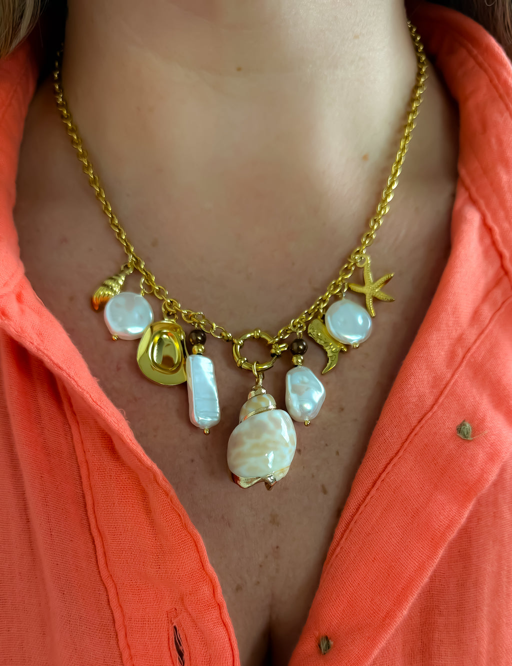 NECKLACE BEACH CHARMS