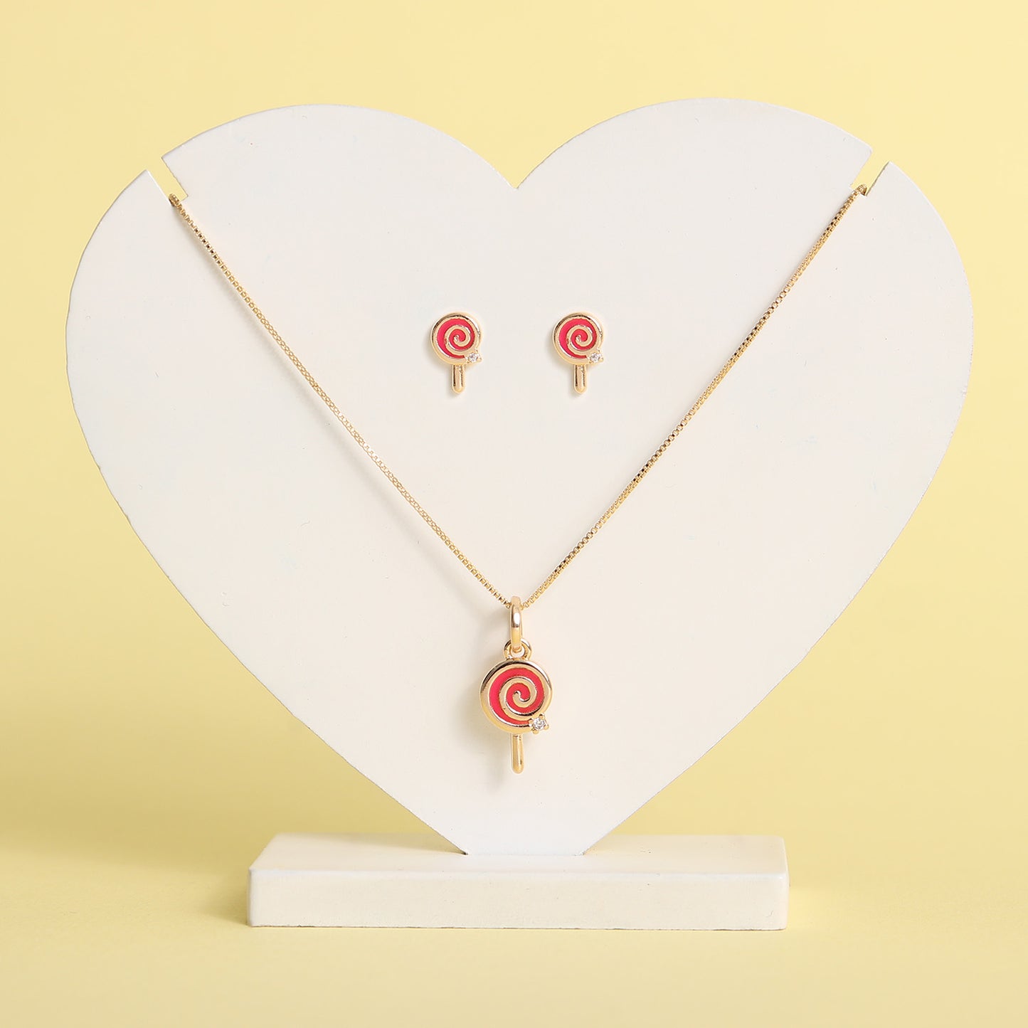 NECKLACE+EARRINGS SET LOLLIPOP FOR KIDS