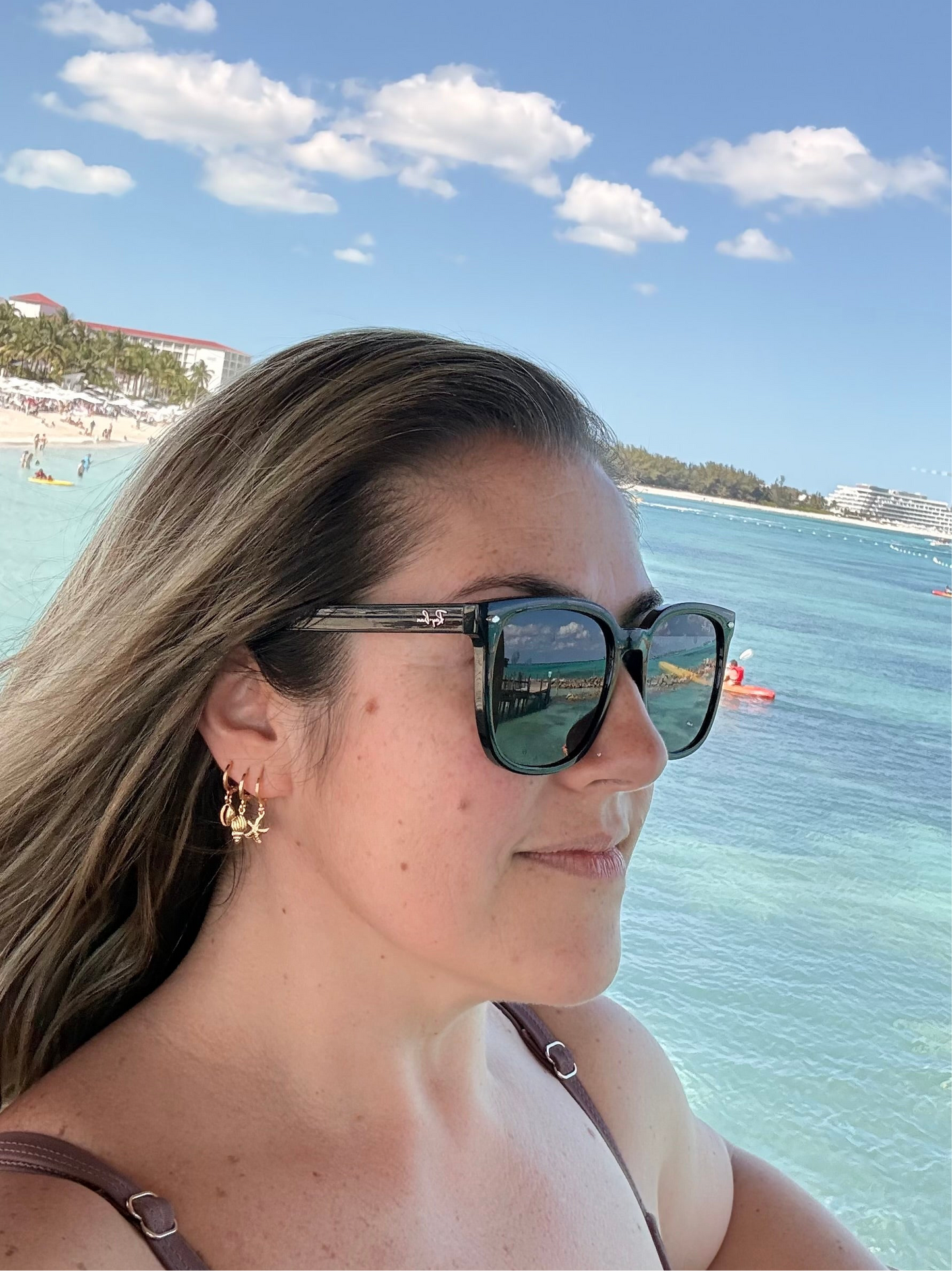 TRIO EARRING HOOPS BEACH