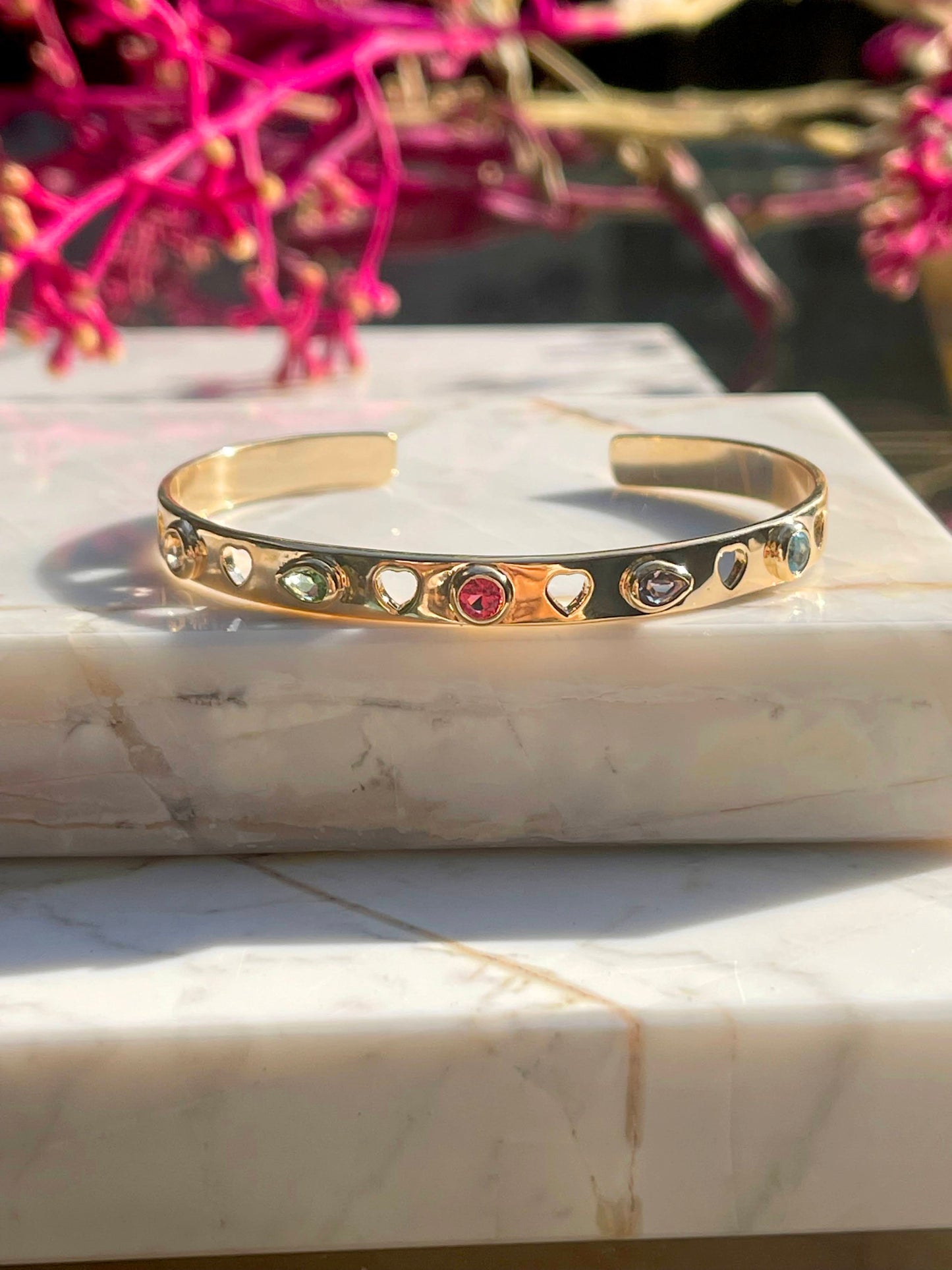 BRACELET BANGLE COLOR CRYSTALS