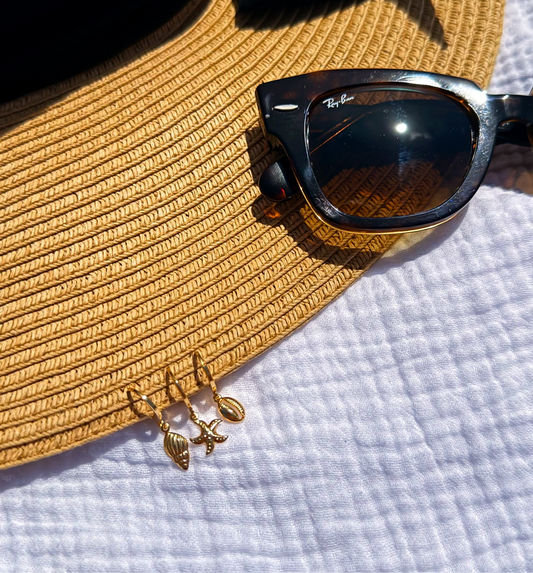 TRIO EARRING HOOPS BEACH