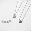 EARRINGS + NECKLACE JEWELRY SET MOISSANITE