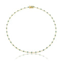 NECKLACE DIFFERENT RIVIERA SLIM GREEN TOURMALINE