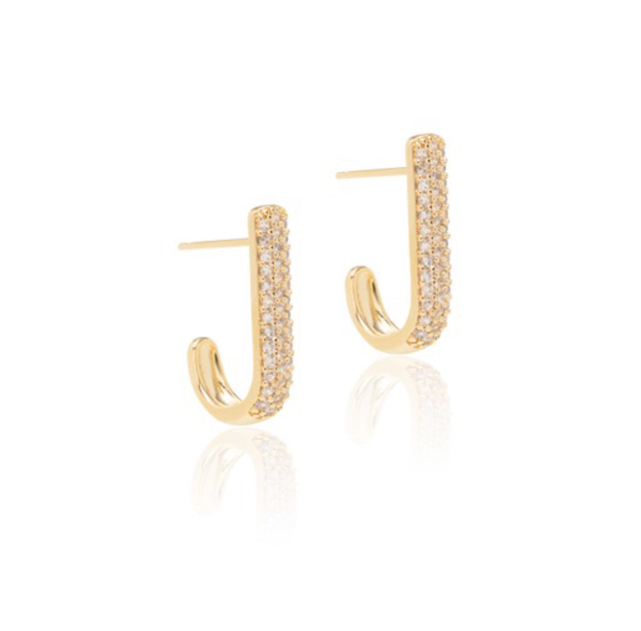 EARRING J CRYSTALS