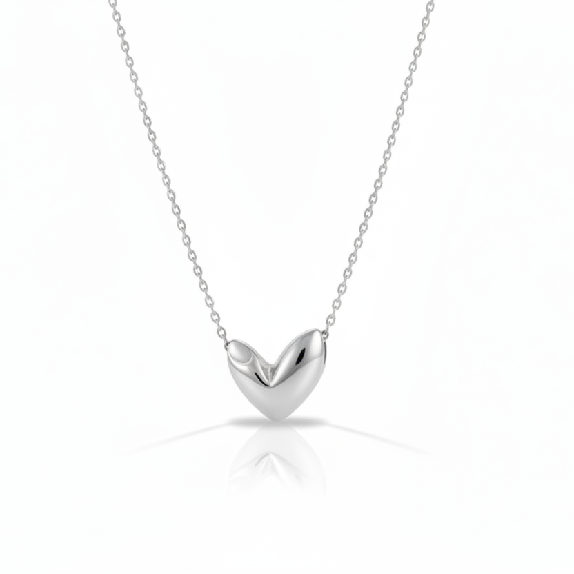 NECKLACE ROMANTIC MODERN HEART