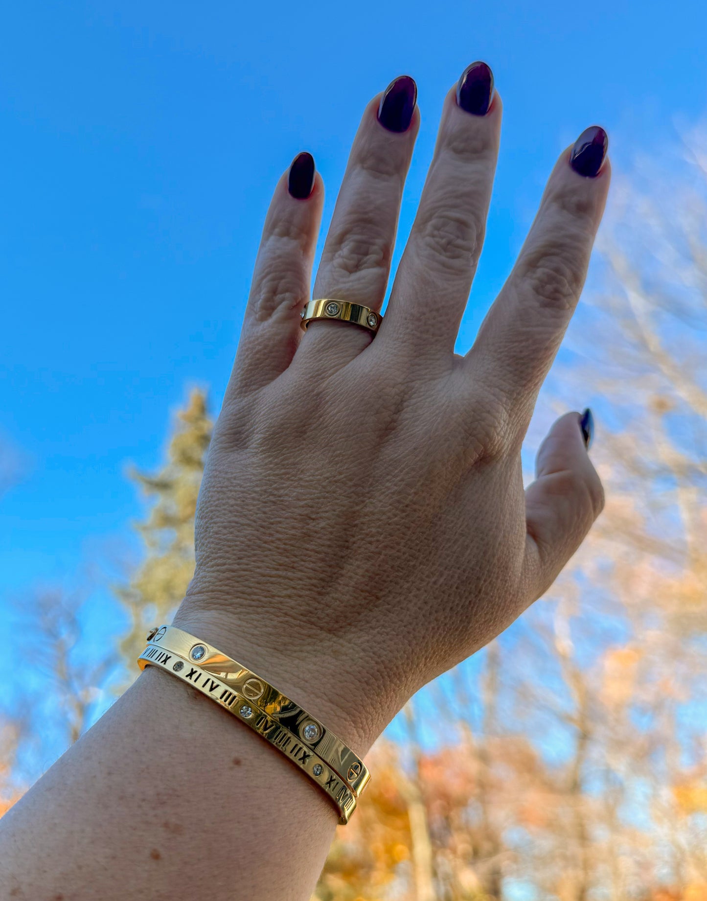 RING LOVE INSPIRED WITH CUBIC ZIRCONIA