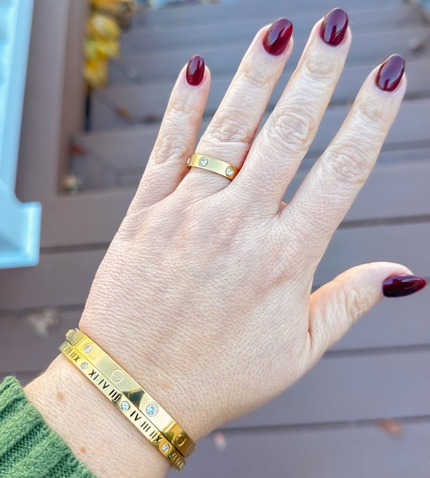 RING LOVE INSPIRED WITH CUBIC ZIRCONIA