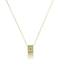 NECKLACE BRAZIL FLAG CRYSTALS