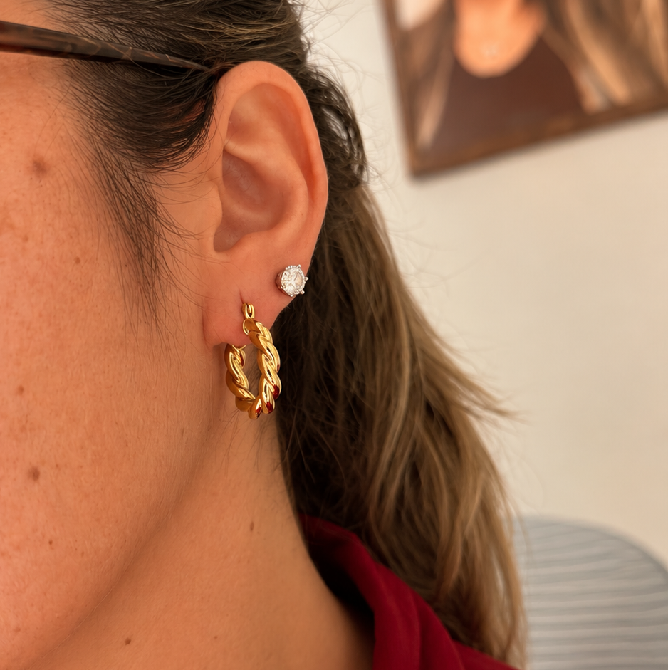 EARRING HOOPS TWIST PERFECTION