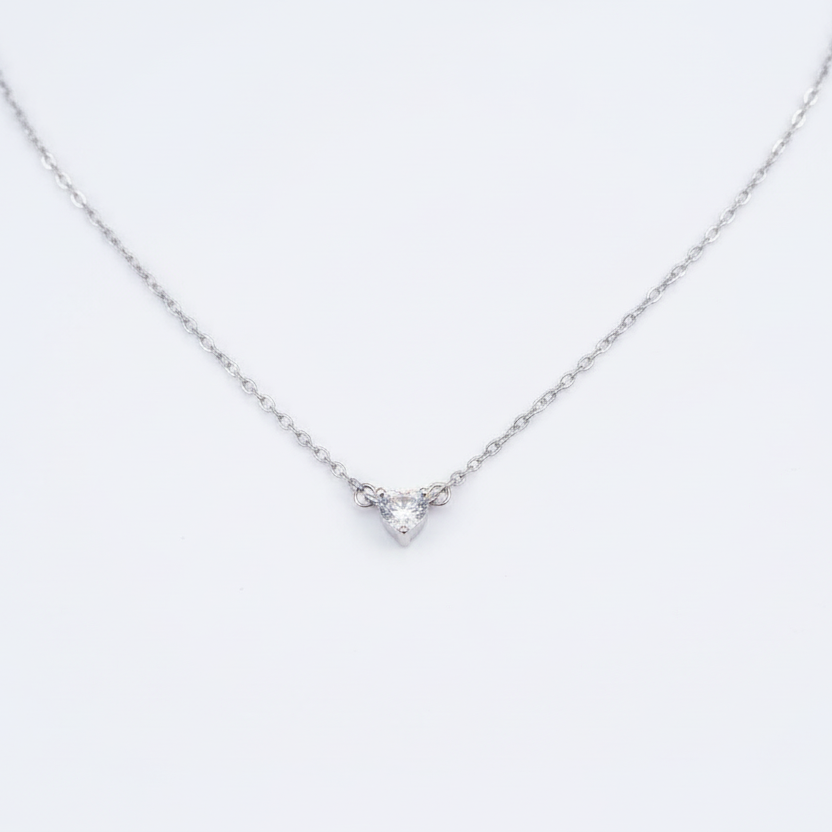 COLAR MOISSANITA CORAÇÃO