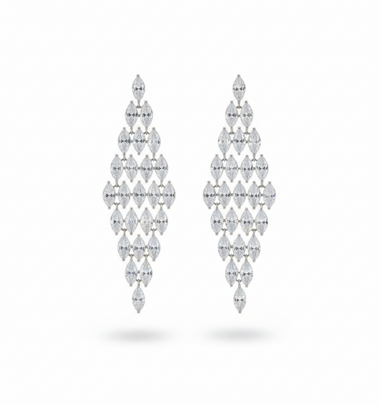 EARRING GLAMOROUS CUBIC ZIRCONIA