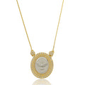 NECKLACE HOLY SPIRIT MEDAL GOLD/SILVER