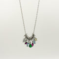 NECKLACE CUBIC ZIRCONIA GEOMETRIC PENDANTS
