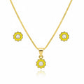 EARRING + NECKLACE SET FOR KIDS SUNSHINE