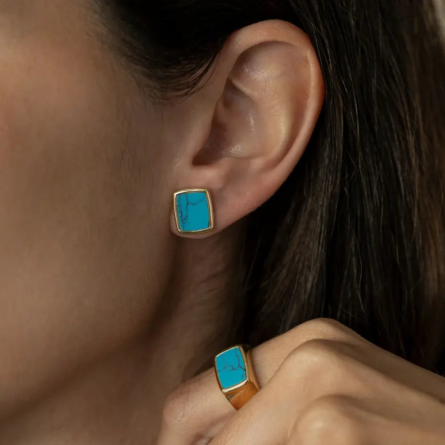 EARRINGS SQUARE COLOR FASHIONISTA