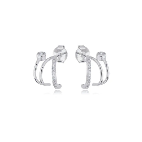 EARRING HOOK WITH CRYSTALS