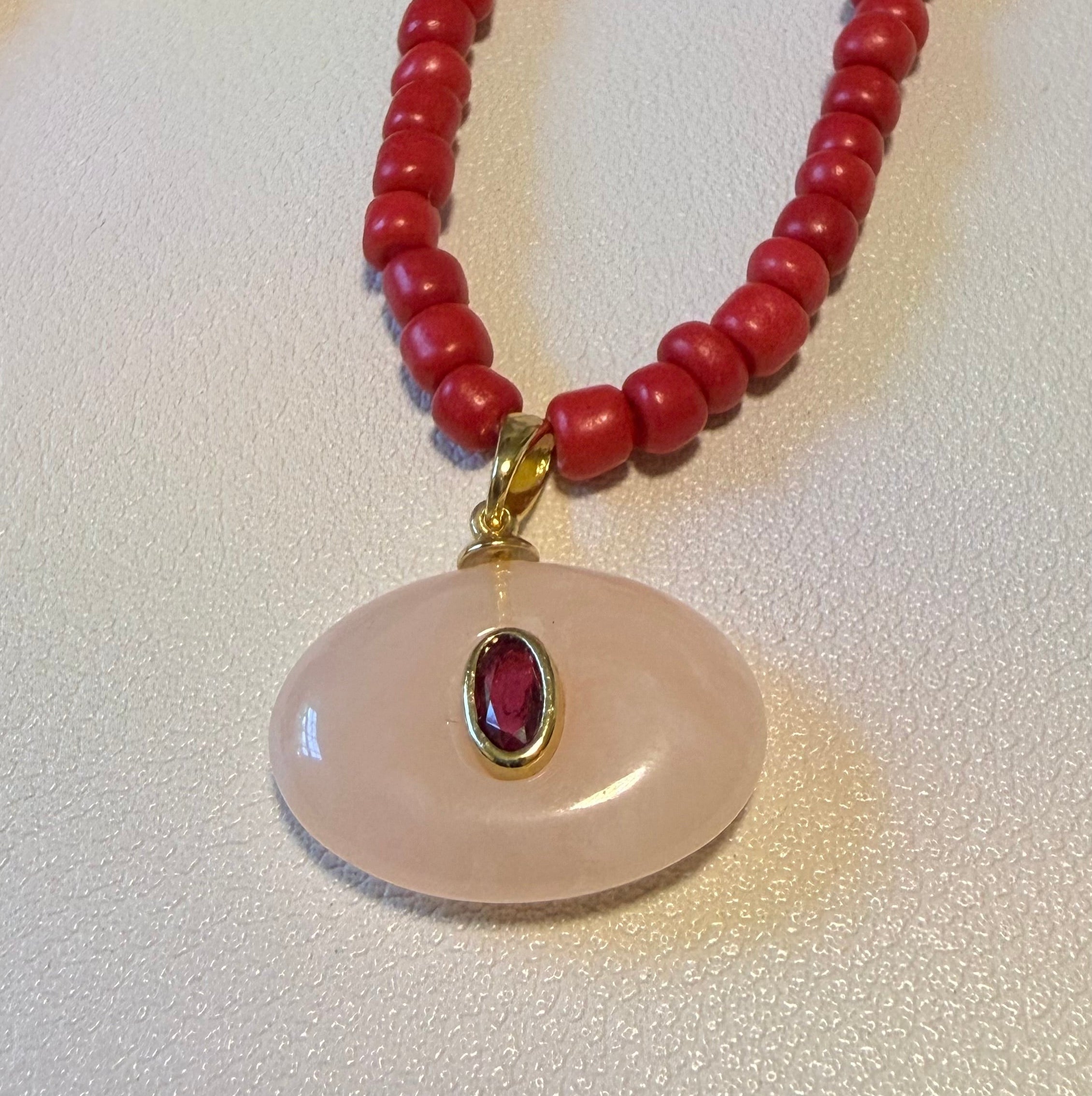 NECKLACE SUMMER FUN PENDANT COLOR BEADS