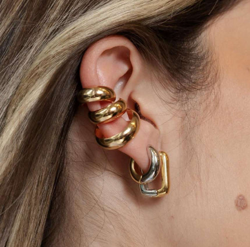 EAR CUFF 3 ANÉIS GRANDES