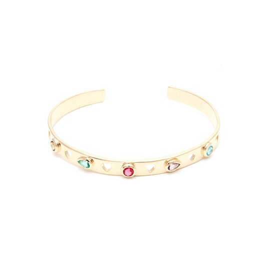 BRACELET BANGLE COLOR CRYSTALS