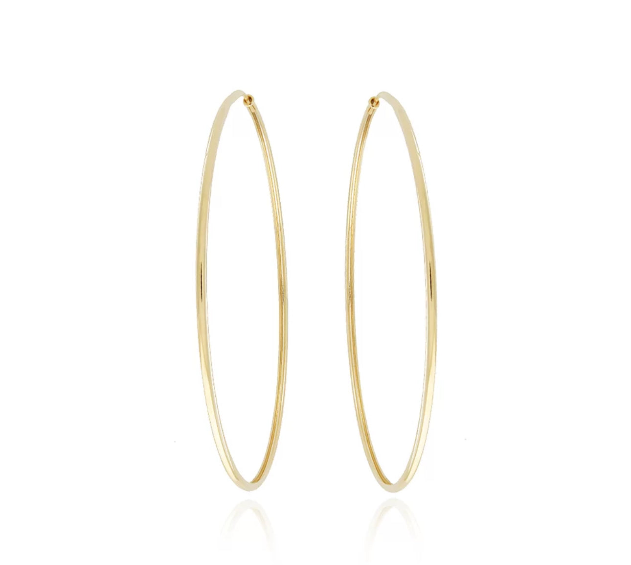 EARRING LARGE THIN HOOPS