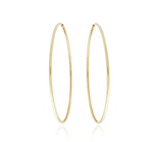 EARRING LARGE THIN HOOPS