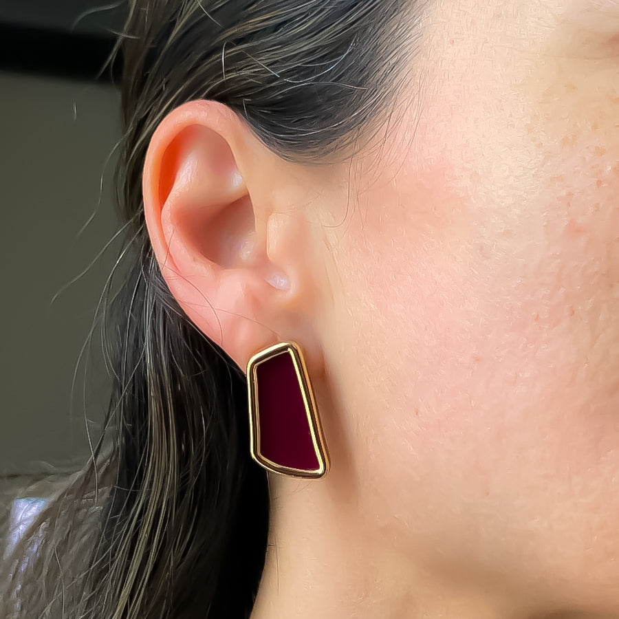 EARRING ORGANIC WINE RED