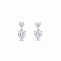 EARRINGS HEARTS CUBIC ZIRCONIA SILVER925