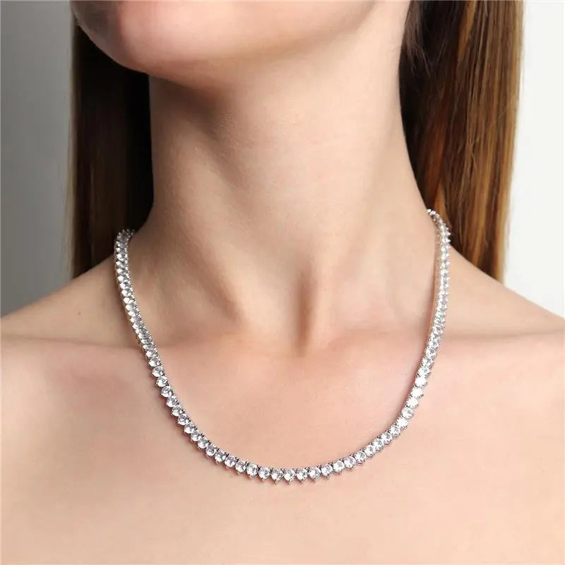 COLAR RIVIERA TÊNIS COLAR 4MM ZIRCÃO CÚBICO