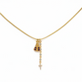 NECKLACE OUR LADY APARECIDA WITH THREAD CROSS