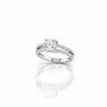 RING DOUBLE OPEN BAND MOISSANITE 1CT