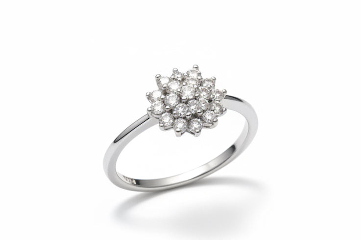 RING CROWN CUBIC ZIRCONIA (size 7.25US)
