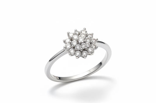 RING CROWN CUBIC ZIRCONIA (size 7.25US)