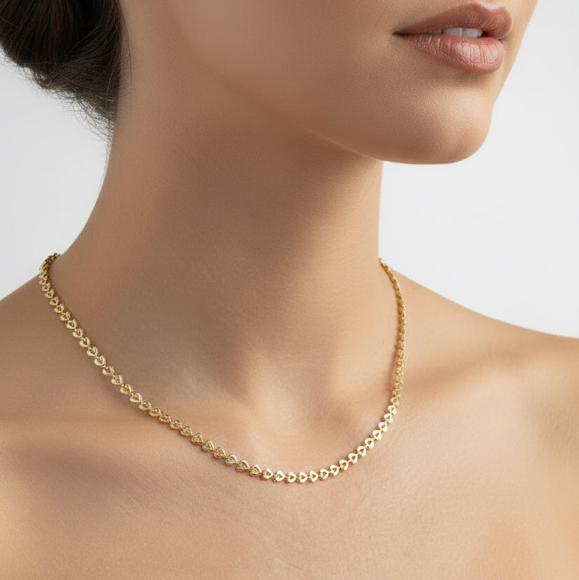 NECKLACE CHOKER MINI HEARTS