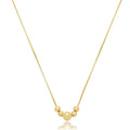 NECKLACE MINIMALIST 5 SMALL SPHERES