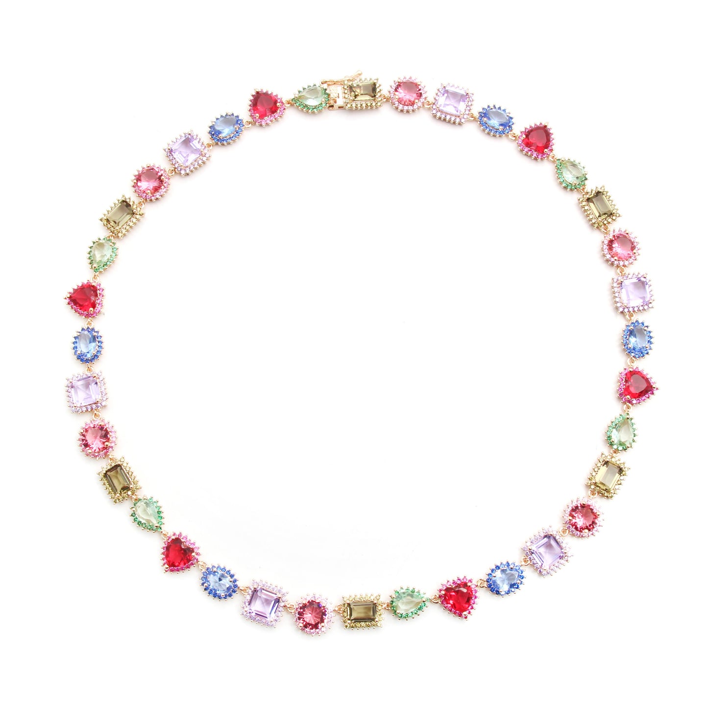 NECKLACE GEMA COLOR GEOMETRIC CRYSTALS