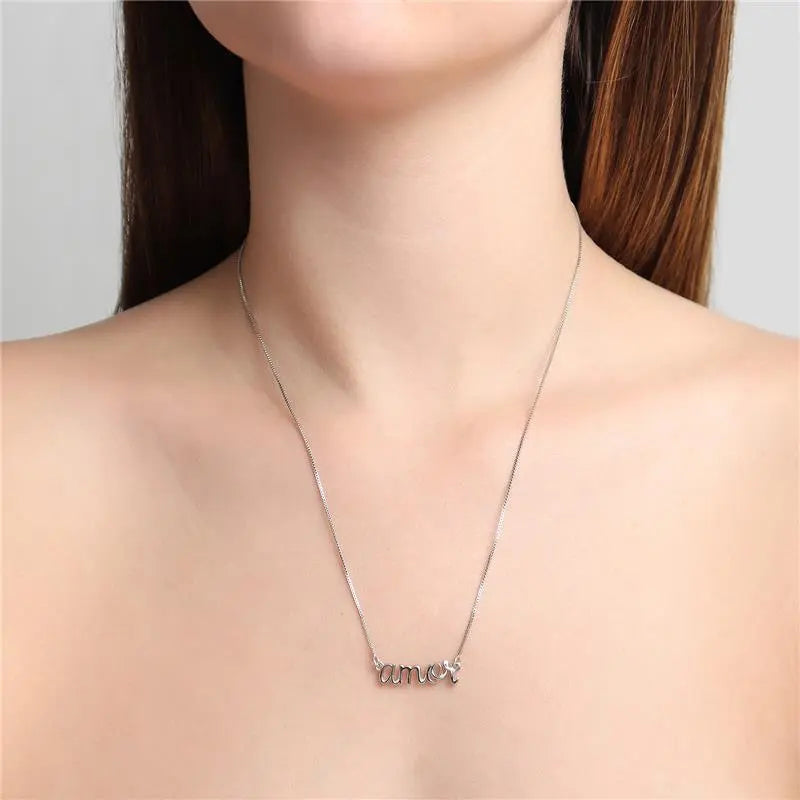 NECKLACE CURSIVE AMOR