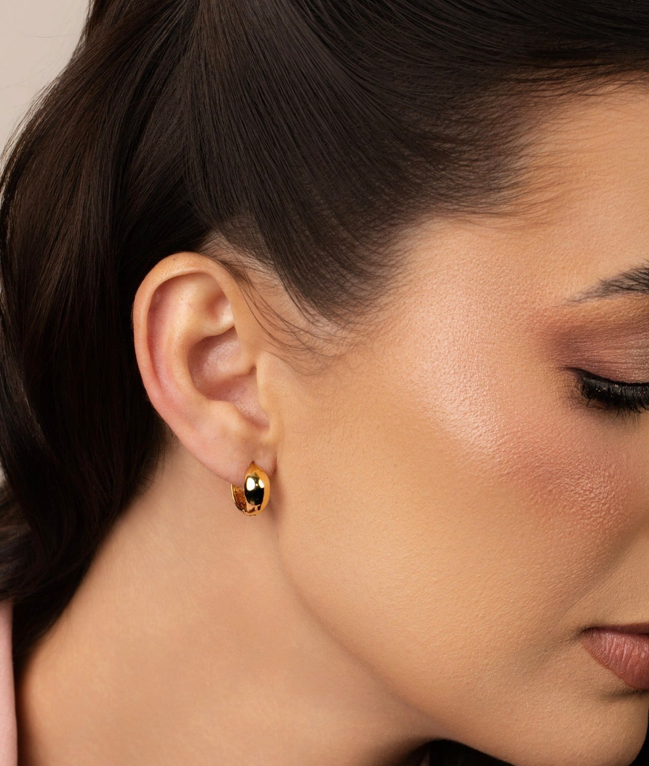 EARRING HOOPS SMALL BOLD 14mm