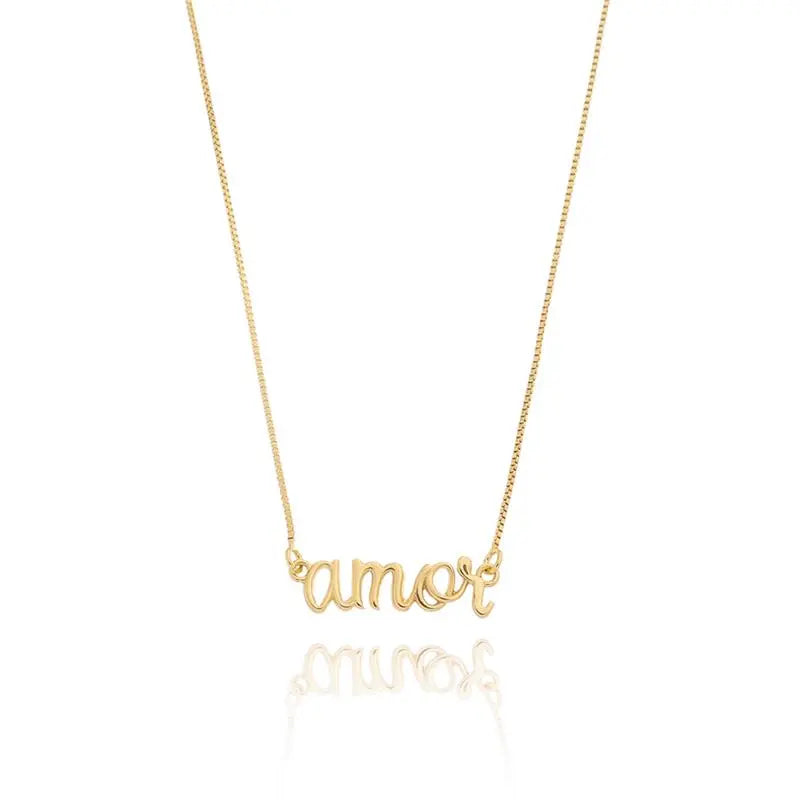 NECKLACE CURSIVE AMOR