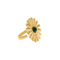RING GREEN CENTER FLOWER BY MADENNA
