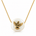 NECKLACE HOLY SPIRIT ON PEAEL RESIN PENDANT