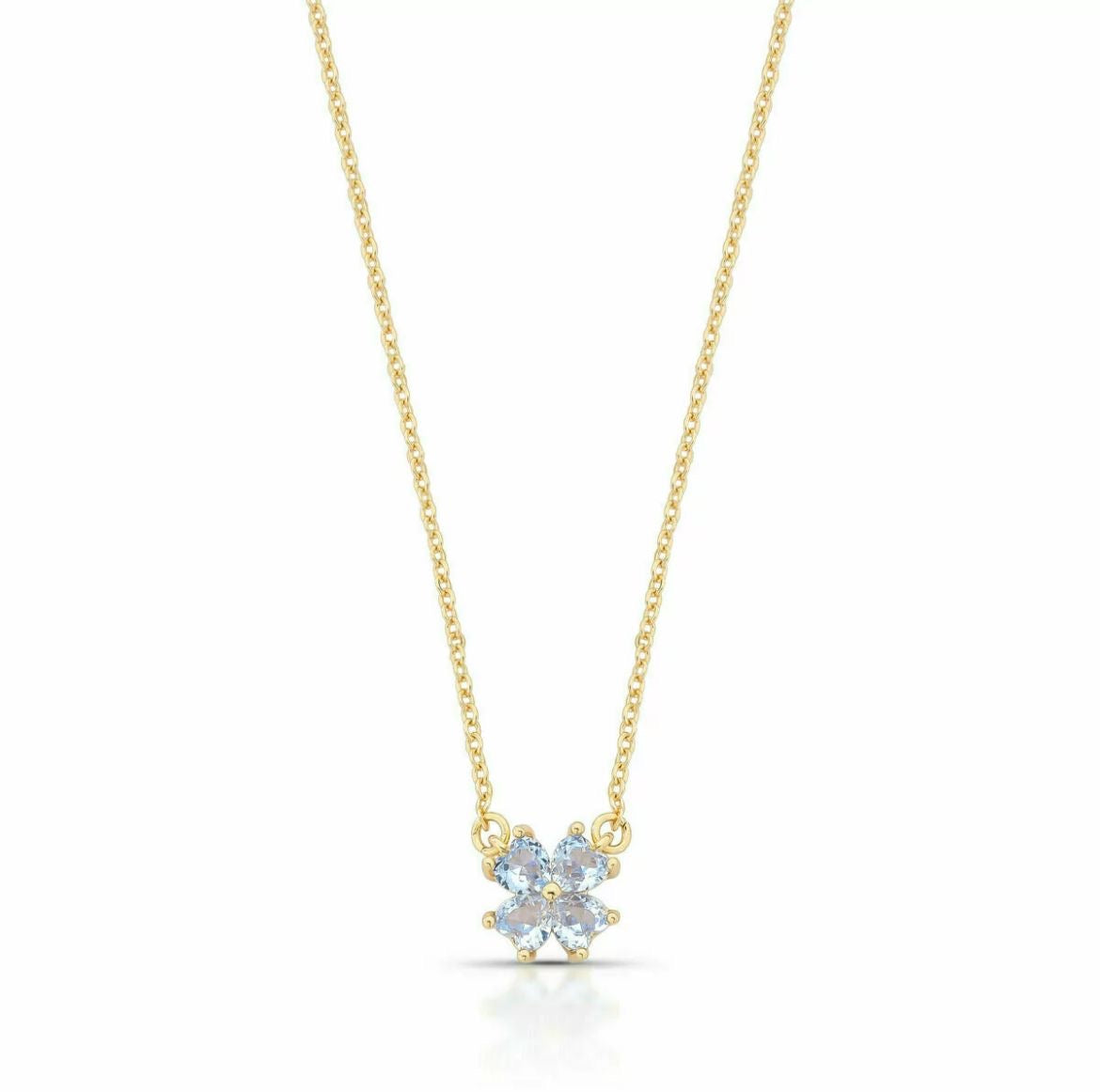 NECKLACE CLOVER CUBIC ZIRCON