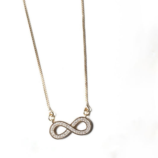 NECKLACE INFINITY WITH CRYSTALS