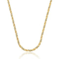 NECKLACE TWISTED ROPE DUO PLATED