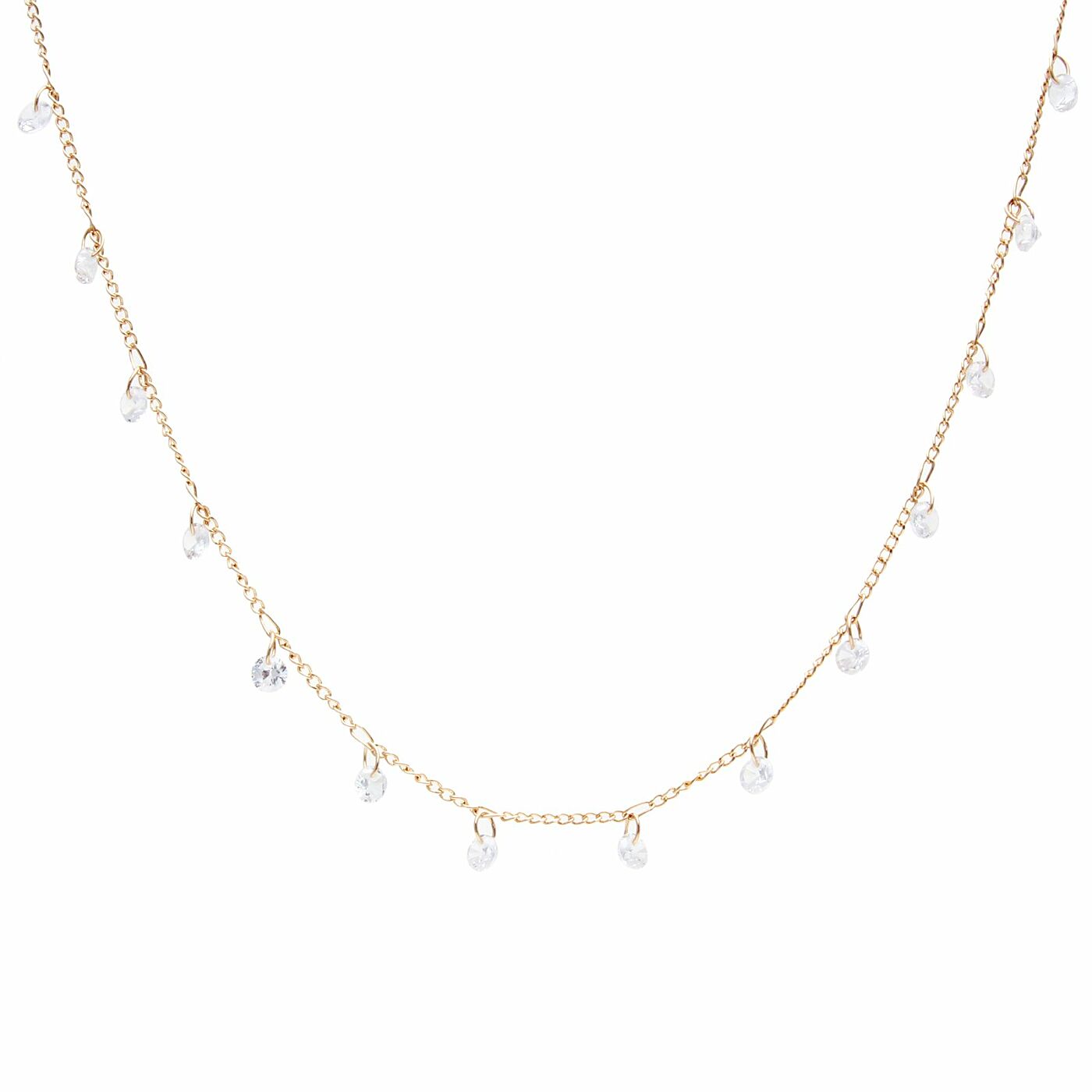 NECKLACE CRYSTAL TEAR DROPS