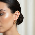 EARRINGS TWO SPHERES