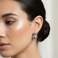 EARRINGS TWO SPHERES
