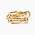 RING STACKABLE STERLING SILVER AND CUBIC ZIRCONIA